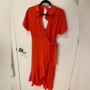 Whistles Abigail Frill Wrap dress size 4